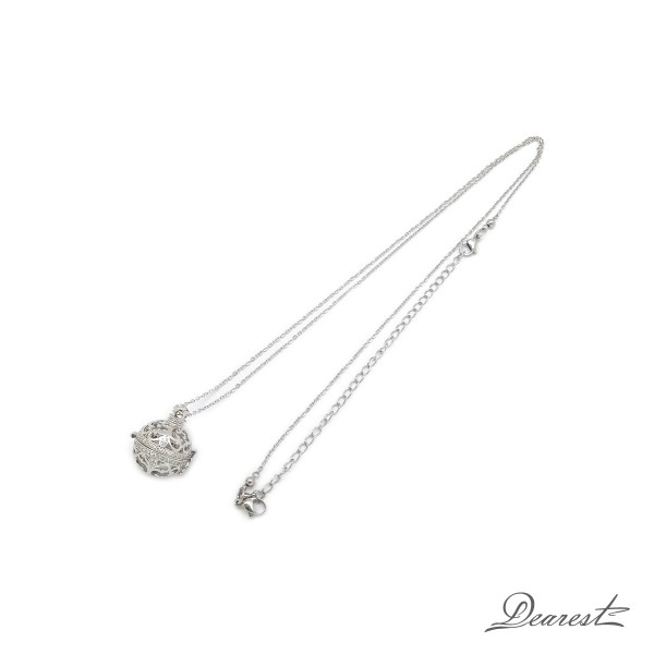 DL004 Silver Long Necklace