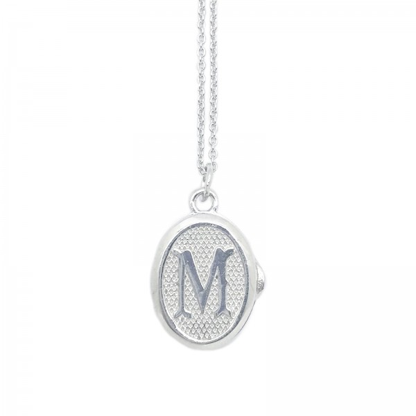 LNM Alphabet 925 Silver Necklace