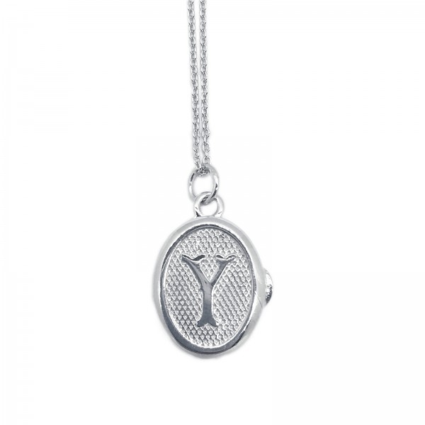 LNY Alphabet 925 Silver Necklace
