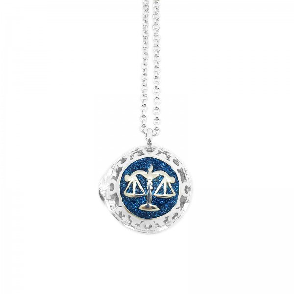 DN0022 Horoscope- Libra 925 Silver Necklace