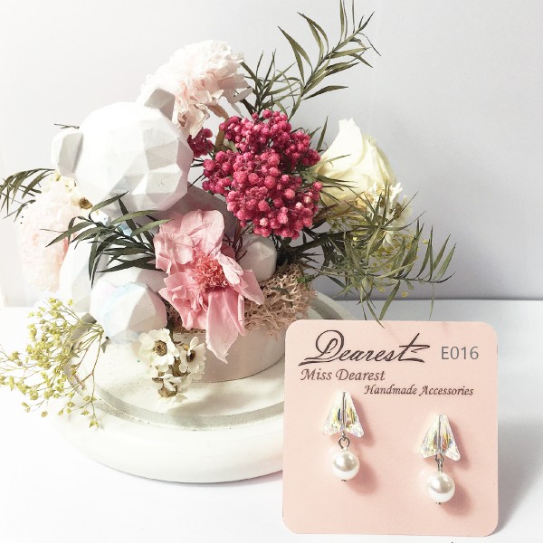 ME016 Crystal Elegance Earrings 水晶高貴耳環