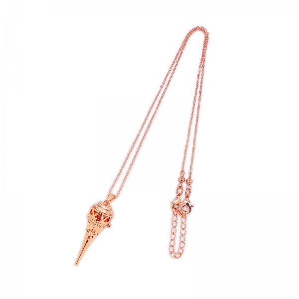 EPN007R EPIC RoseGold Edgy Crystal Necklace