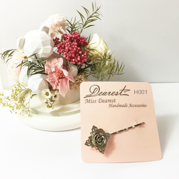 MH001 Rose Hairclip 玫瑰髮夾