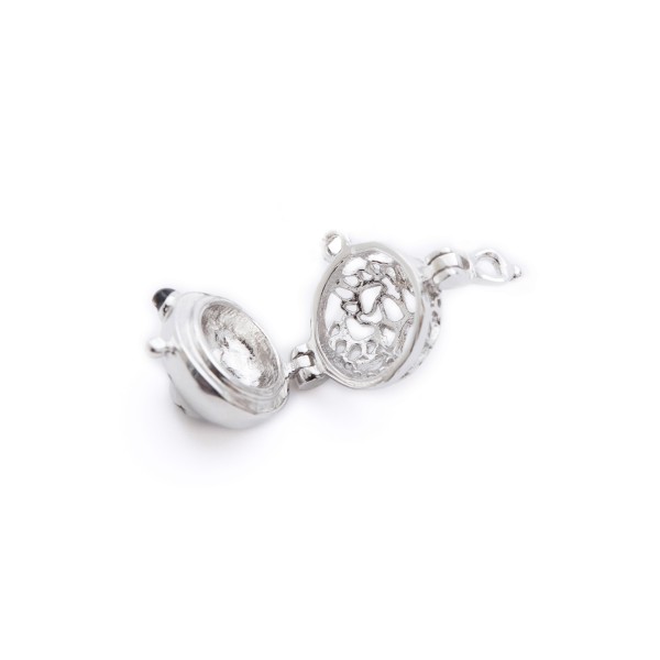 DE0005 Panda 925 Silver Earrings