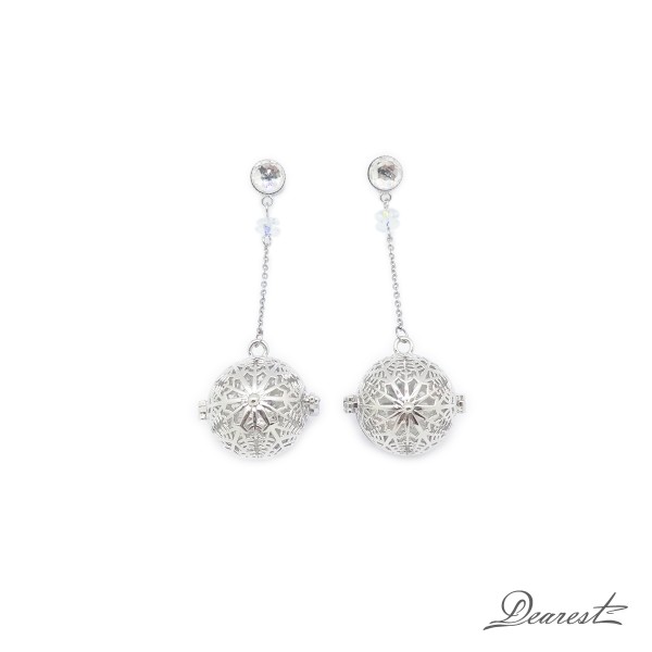 SAE002 Silver Angel Earrings