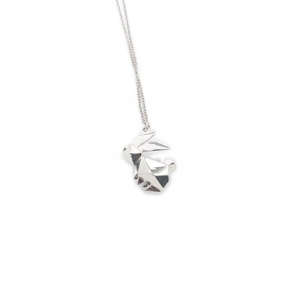 AN01 Origami-Rabbit Necklace