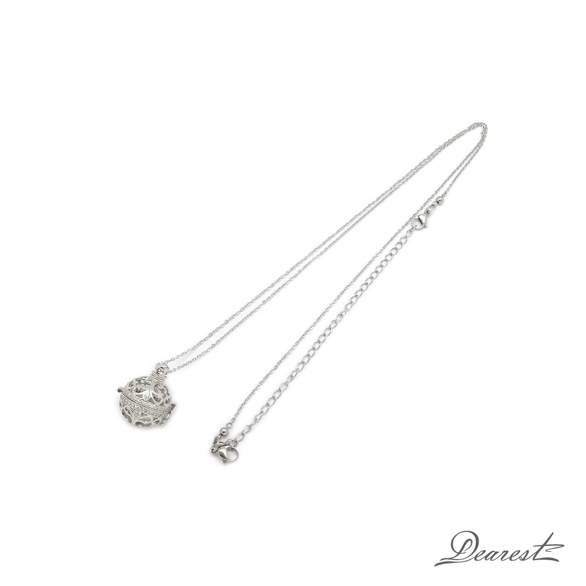 DL004 Silver Long Necklace