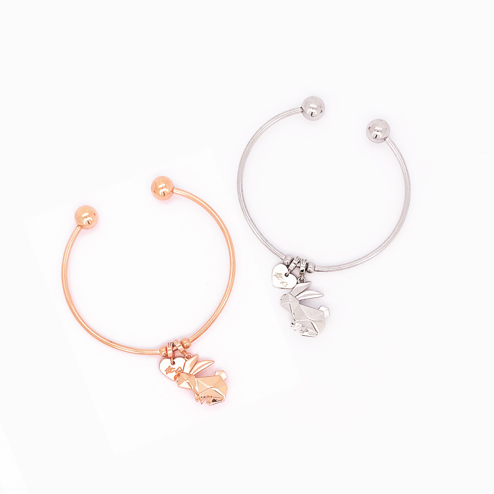 AB01 Origami-Rabbit Bangle