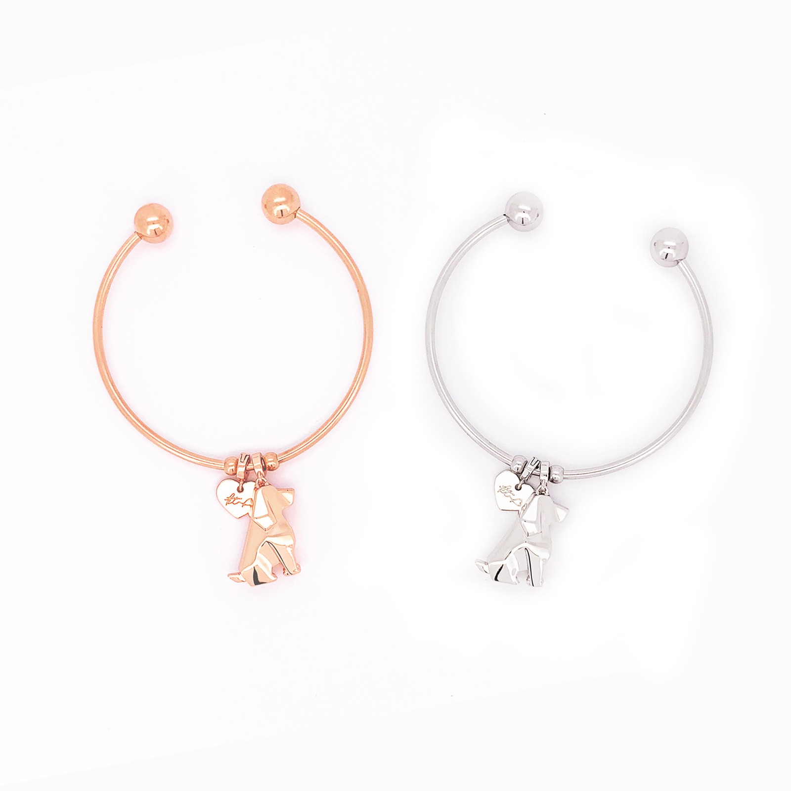 AB04 Origami-Doggy Bangle