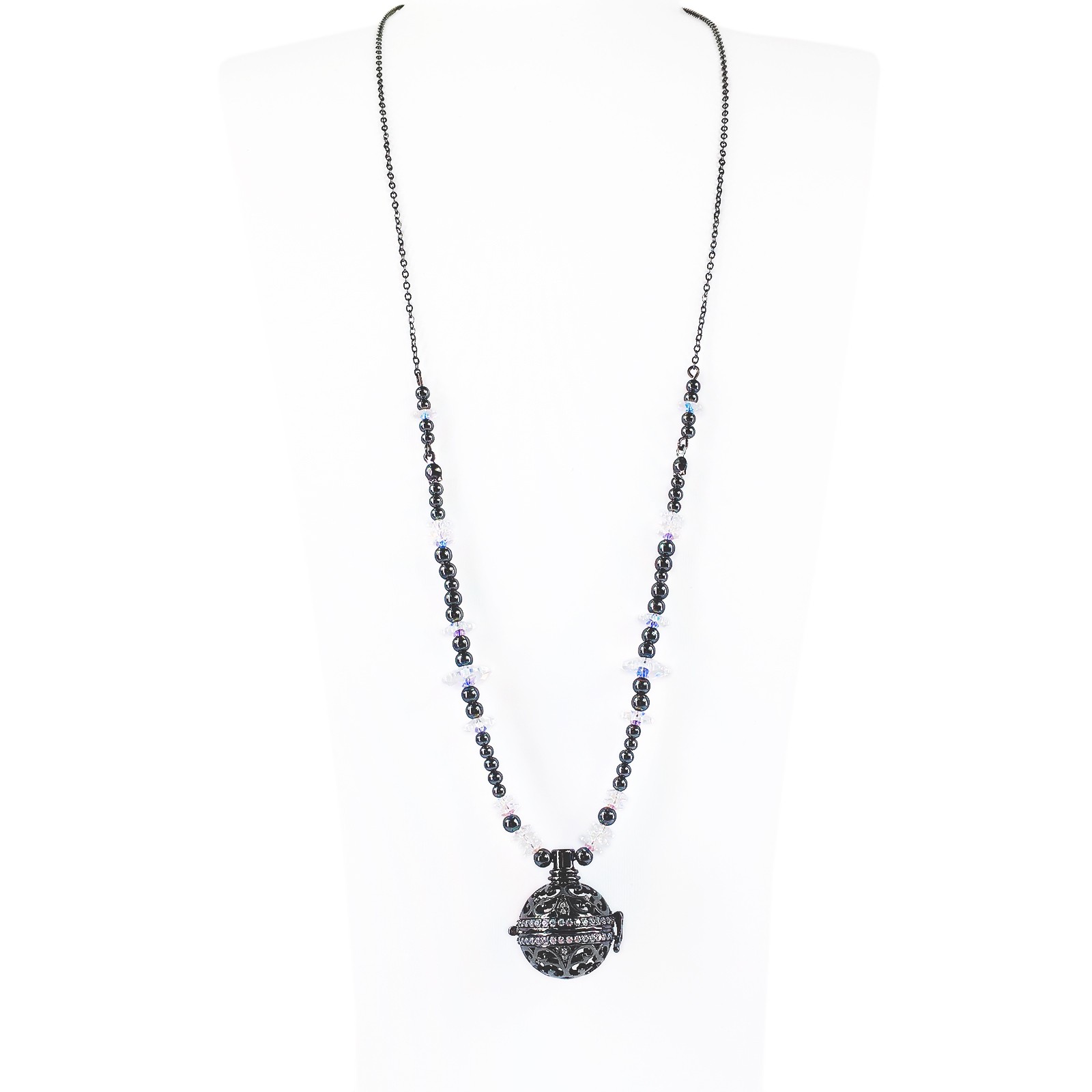 BLL002 Black Classic Long Neckalce
