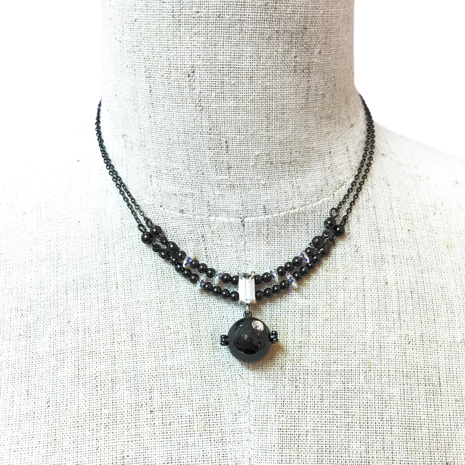 BLN007 Black Edgy Choker
