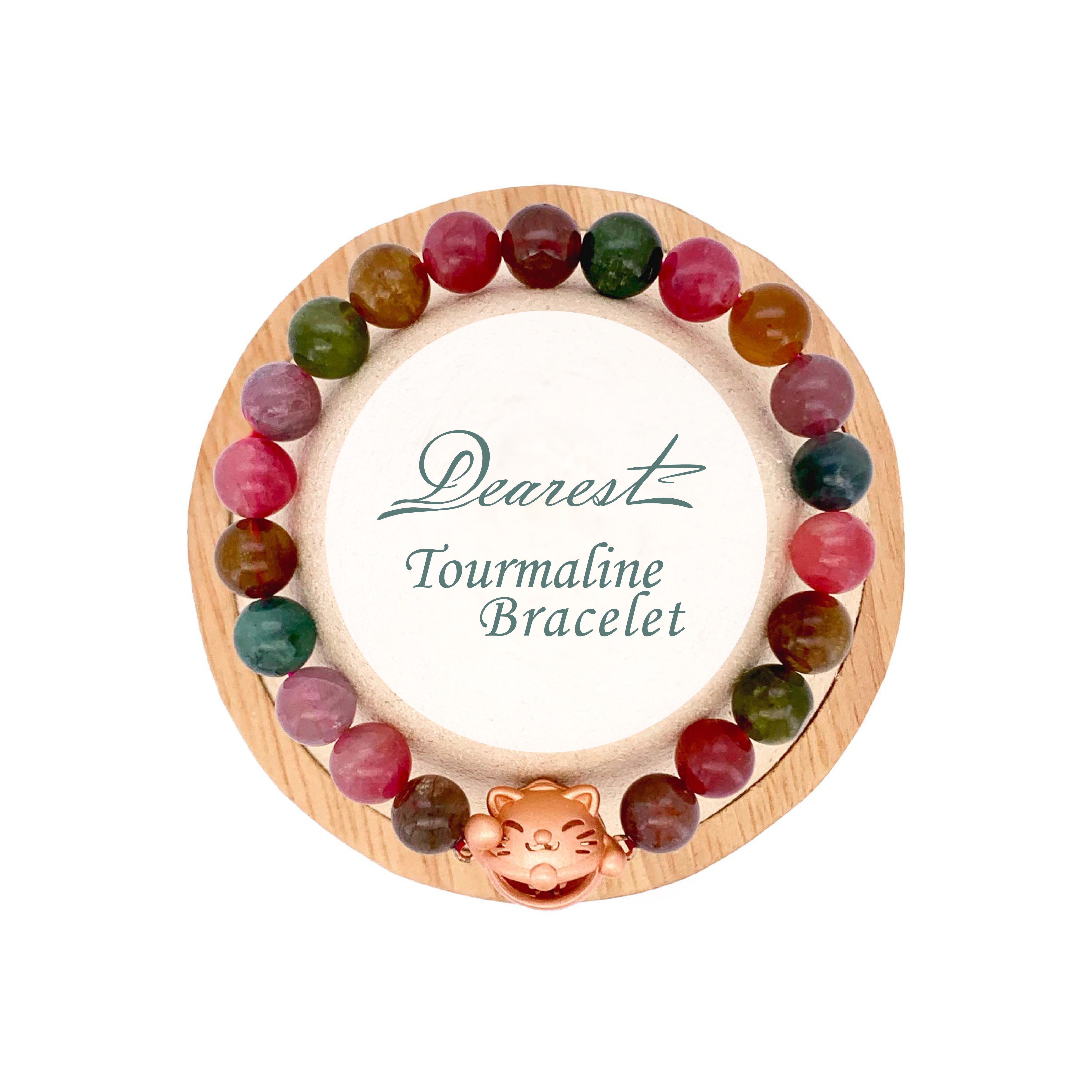 彩碧璽天然水晶香薰手鏈 Tourmaline Bracelet