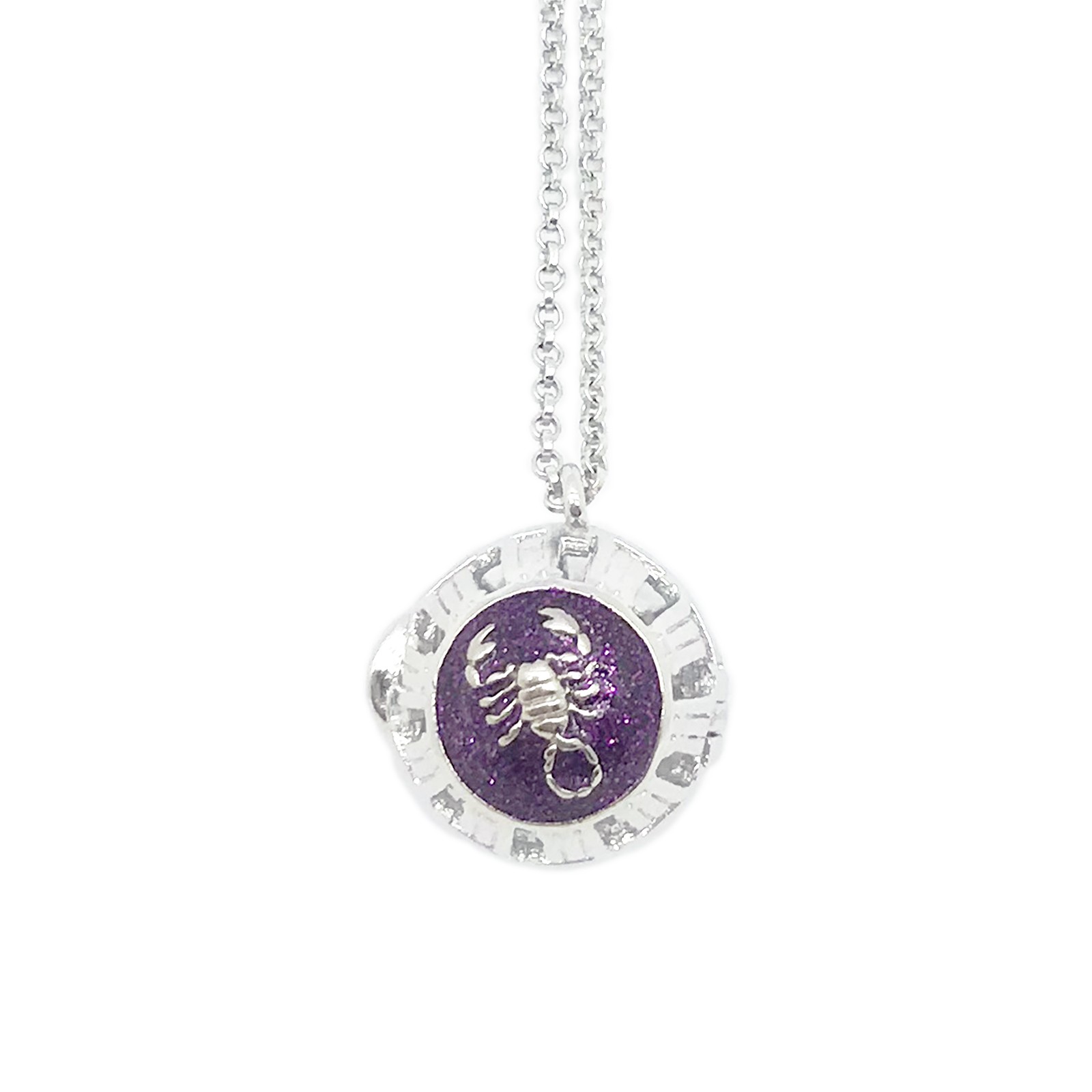 DN0011 Horoscope- Scorpio 925 Silver Necklace