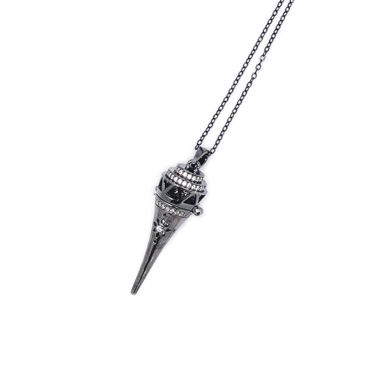 EPN007B EPIC BlackEdgy Crystal Necklace