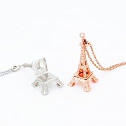 ESN001 Emily in Paris Eiffel Tower Aromatic Necklace