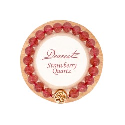 草莓晶香薰水晶手鏈 Strawberry Quartz Bracelet