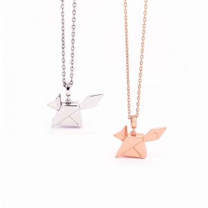 AN04 Origami-Fox Necklace