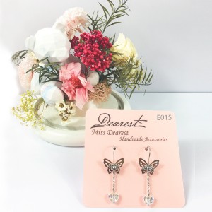 ME015 Butterfly Frech Clip Earrings 法式扣針式蝴蝶耳環