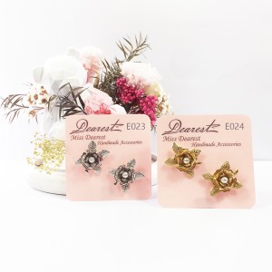 ME023-024 Vintage Rose Earrings 復古玫瑰耳環